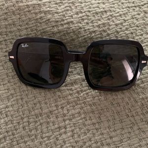 Ray Ban RB2188 Square frame black sunglasses